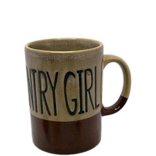 Cowboy Living Rodeo Stoneware Coffee Mug Rustic Western Ranch Country Girl