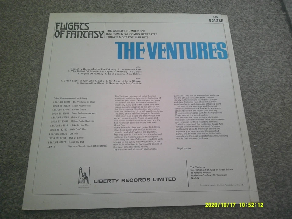THE VENTURES Flights Of Fantasy 1968  stereo  LIBERTY   near mint - Image 2 of 4