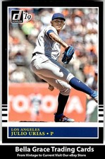 2019 Panini Donruss Julio Urias #250 Los Angeles Dodgers MLB Baseball 