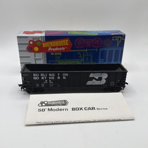 Tolva Roundhouse escala HO Burlington Northern 3 bahías #540721 con carga | Condition: Used