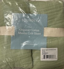 Soundly Organic Cotton Muslin Crib Sheet 2 Pack In Reseda New