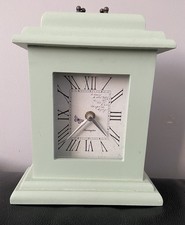 Vintage Farrington Mantle Clock - Sage Green - Excellent Working Condition