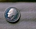 1992 S SILVER Proof Roosevelt Dime US Mint FROM PROOF SET HAZY