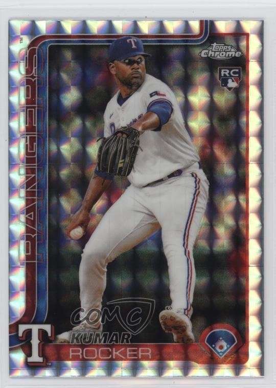 2025 Topps Chrome Geometric Refractor Kumar Rocker #73 1ns3