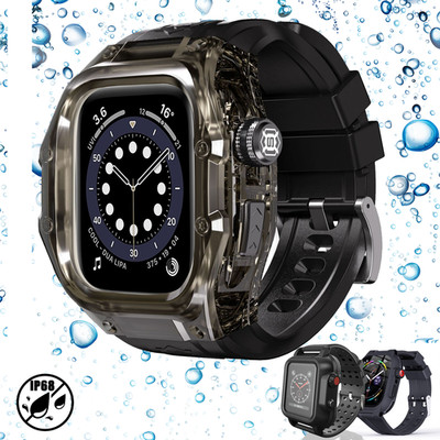 For Apple Watch Series 11 10 9 8 7 6 5 4 3Military iWatch Band Strap+Rugged Case