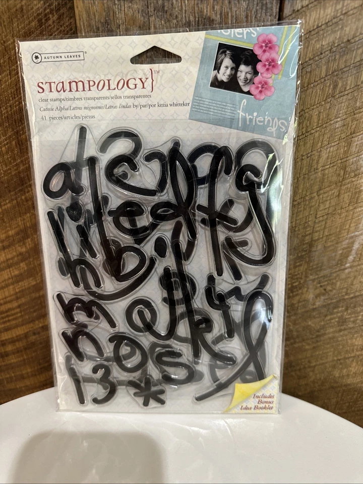 Estampillas transparentes y estampología de hojas de otoño ~ números de garabatos y alfa Cutesie ~ nuevas Foto 4 de 4