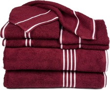 8PC Bathroom Towels Set 575GSM 100 Cotton Bathroom Essentials W/ 2 Bath Towels