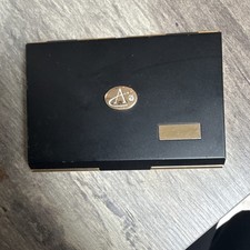 Colibri Dual Power Vintage Calculator in Decorative Gold Case
