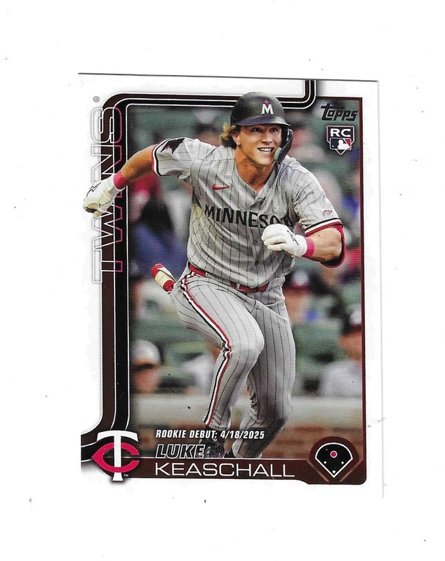 2025 Topps Update Series Luke Keaschall Rookie Debut Rookie Card #US342