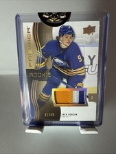 ZACH BENSON 2023-24 UD Premier Hockey ROOKIE AUTO /49