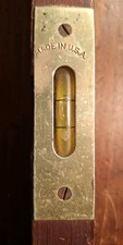 Vintage 2 Bubble Level, Made In USA Cherry Finish, Decent Condition