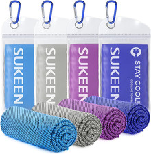 4 Pack Cooling Towel 40"X12" ,Ice Towel,Soft Breathable Chilly Towel,Microfiber