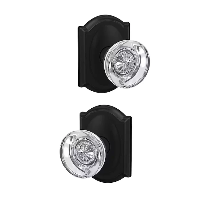 Schlage FC21-HOB-CAM Custom Hobson Passage & Privacy Door Knob - Black - Image 2 of 2