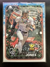 Nolan Jones 2024 Topps Holiday #H115 Image Variation Lights Rockies