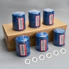 6PCS Honda Genuine Oil Filters WITH Drain Plug Washer 15400-PLM-A02 NEW SEALED