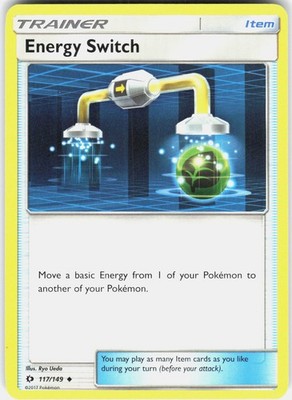 Energy Switch 117/149 Uncommon SM Base Set Pokemon Lightly Played