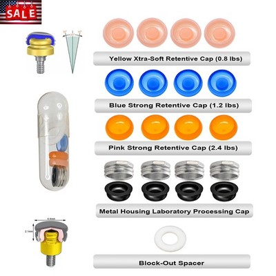 US Locator Overdenture Abutment System Retention Cap Kit and Accessories Inserts