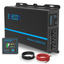 EDECOA 2000W Pure Sine Wave Inverter 4000W 12V DC to 110V 120V AC Power Inverter
