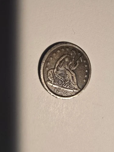 1840 Seated Liberty Half Dime, New Orleans FINE TO VERY FINE VERY FINE  NO DRAPE