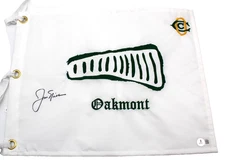 Jack Nicklaus Signed Oakmont Country Club Golf Flag 62 US Open w/BAS LOA AE38952
