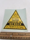 National Trappers Association Inc Vinyl Sticker Red Triangle 4” Mutual Benefit