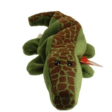 TY Beanie Baby - ALLY the Alligator (4th Gen hang tag) (10 inch) - MWMTs
