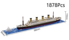 Modello Nave Titanic - 1878 pz - Lunghezza 56cm - Mattoncini No Lego Nuovo - MOC