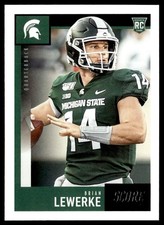 2020 Score Brian Lewerke Rookie Michigan State Spartans #352