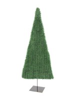Artplants KüNstlicher Tannenbaum Jacobus, Flach, HellgrüN, 120Cm, Ø60Cm