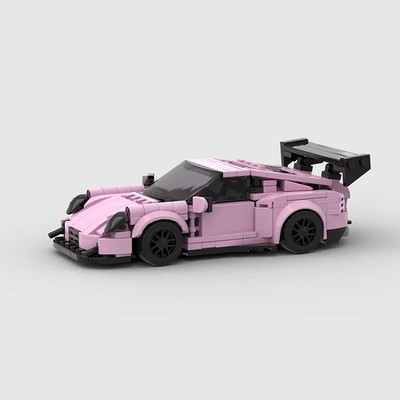 MOC Performance Car Klemmbausteine Modell Display Set fast perfect de