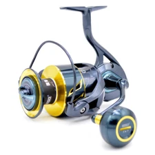 Smooth Casting Saltwater Fishing Aluminum Frame & Spool 55LBs Drag Spinning Reel