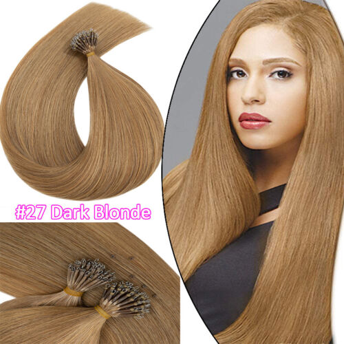 200PCS Nano Ring THICK 100% Remy Human Hair Extensions Micro Loop Bead FULL Head - Picture 21 of 33