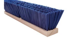 Magnolia Brush #6418 18" Blue Polystyrene Heavy Gauge Push Broom Head