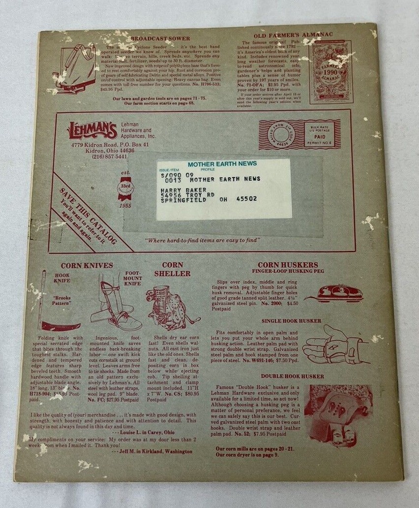 Lehman's Non Electrical Catalog 1991 Amish Goods PB Good Condition eBay