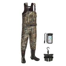 Hunting Waders With Boot Hanger & 600g Insulation Waterproof Cleated Neoprene Bo