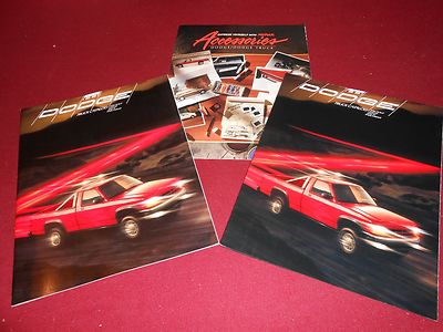 1991 DODGE TRUCK BROCHURE POSTER & OPTIONS CATALOG PICKUP DAKOTA RAMCHARGER (3)