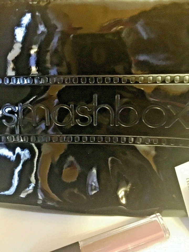 Smashbox Brillo Labial e Imitación Charol Negro Bolsa de Cosméticos Conjunto de Viaje NUEVO Foto 2 de 3