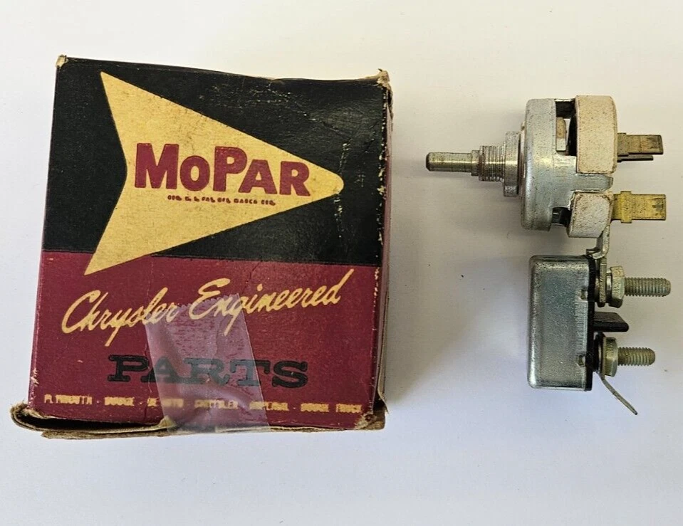 Interruptor de control del motor limpiaparabrisas de velocidad variable 1958-1975 Dodge Truck 1799479 nuevo en stock Foto 3 de 4
