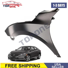 Primed Front Driver Left Fender For 2019-2021 Honda Civic Sedan Coupe HO1240200