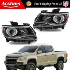 Left+Right Projector Headlight Assembly For 2015-2020 2021 Colorado (LT/Z71/ZR2)