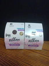 Leggs Silken Mist Tights Control Top B Ultra Sheer Leg (1) Coffee (1) Black Mist