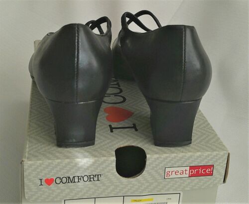 I Love Comfort Women's Trudy Pump Black Strappy 1.25in Block Heel Shoe Size 8M - Picture 3 of 11