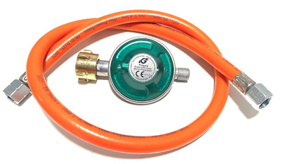 Gasregler Druckminderer 50 mbar 1,5kg/h mit 100 cm Schlauch für Gasgrill