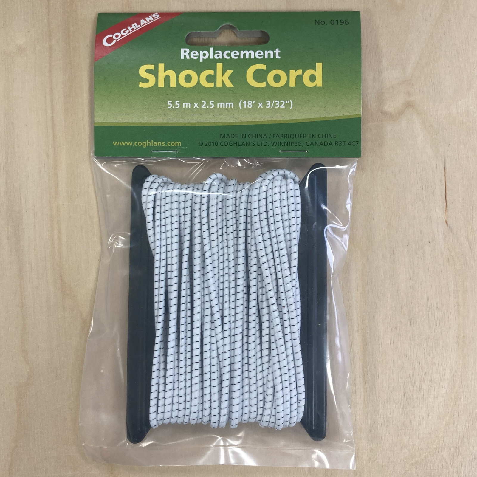 Coghlan's Replacement Shock Cord, 18' X 3/32" (2-Pack