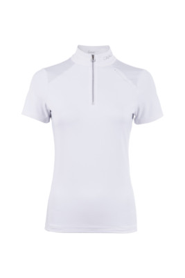 Turniershirt Caval Competition Shirt Halfzip Cavallo FS24 white 34-40 REDUZIERT