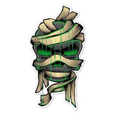 Mummy Skull Sticker Decal