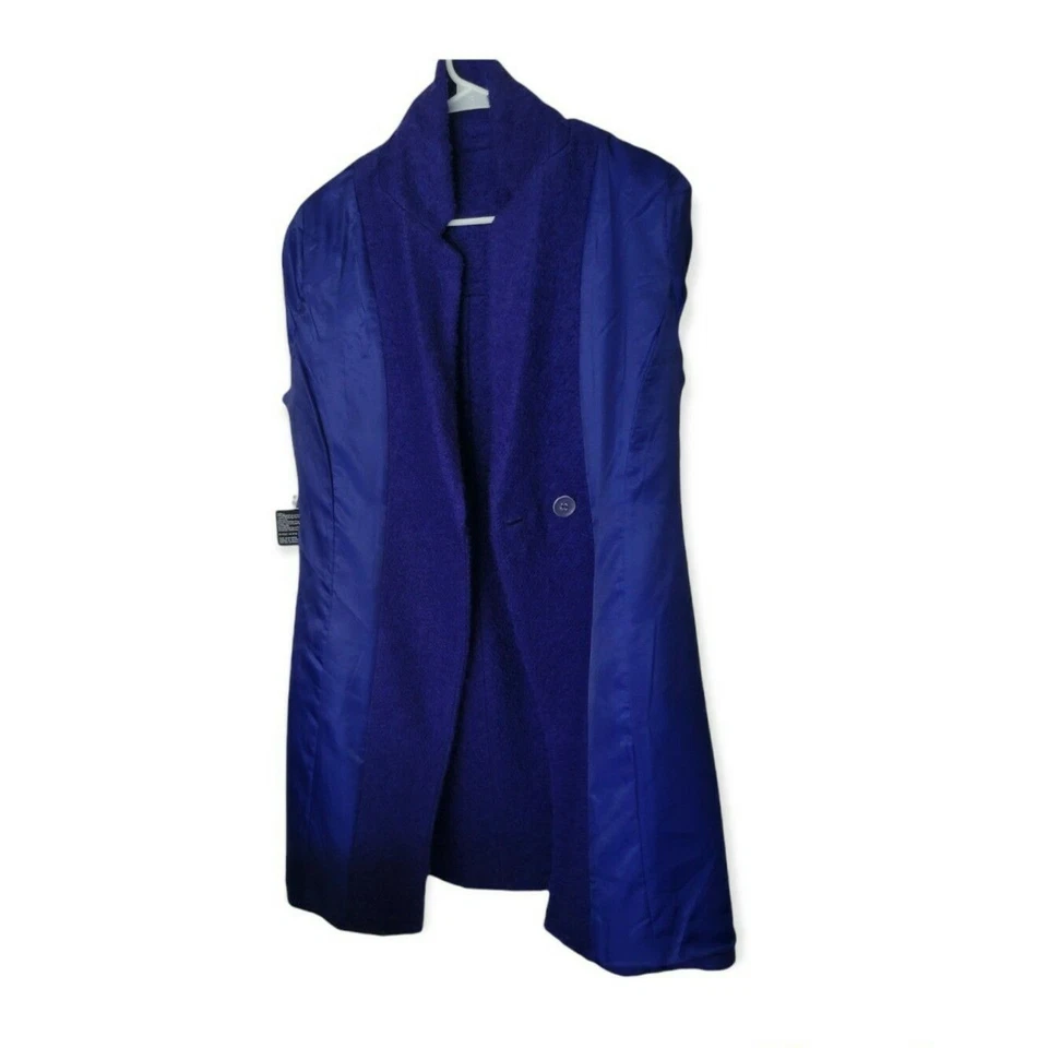 Abrigo Jones New York de lana forrado de invierno para mujer azul talla 10 Foto 3 de 4