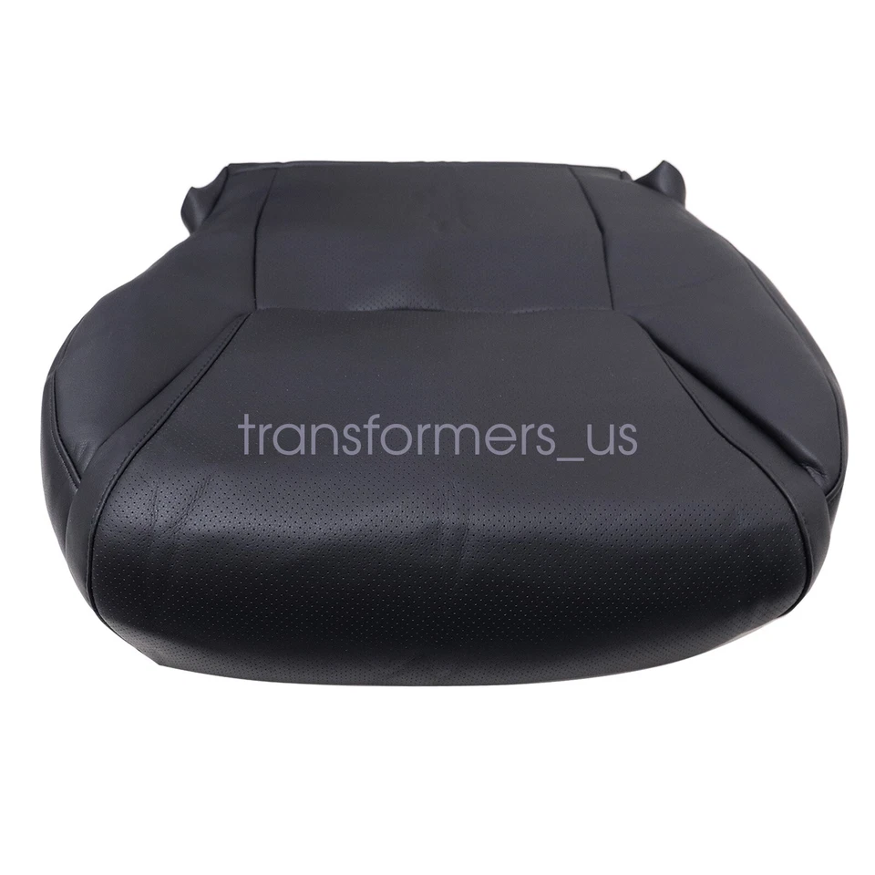 For Lexus Lx570 2008-2015 Driver Bottom Perforated Leather Seat Cover Black - Image 2 of 4