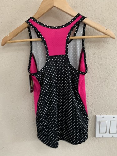 C9 by Champion Black White Pink Polka Dot Tank Size 7 NWT - Picture 6 of 9