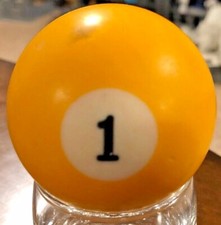 Pool Ball 1 - Used Regulation Billiards Ball